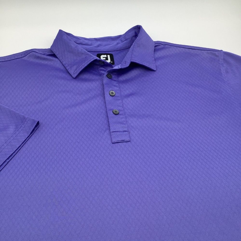 FootJoy FJ Mens‎ Short Sleeve Golf Polo Purple Size XL